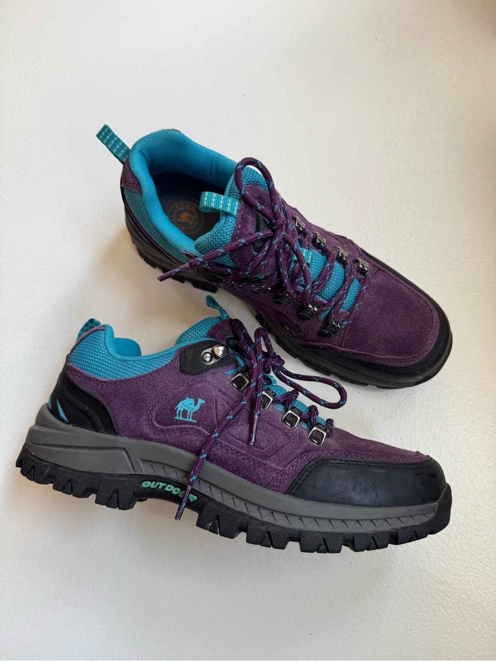 Camel Crown Women's Outdoor Leather Hiking Shoes Boots Pre-own Size 7.5